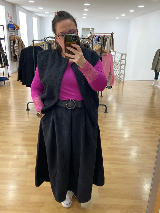 Jupe noire GT TULIPE