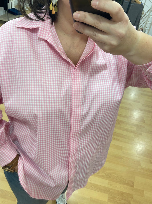 Chemise rose VICHY