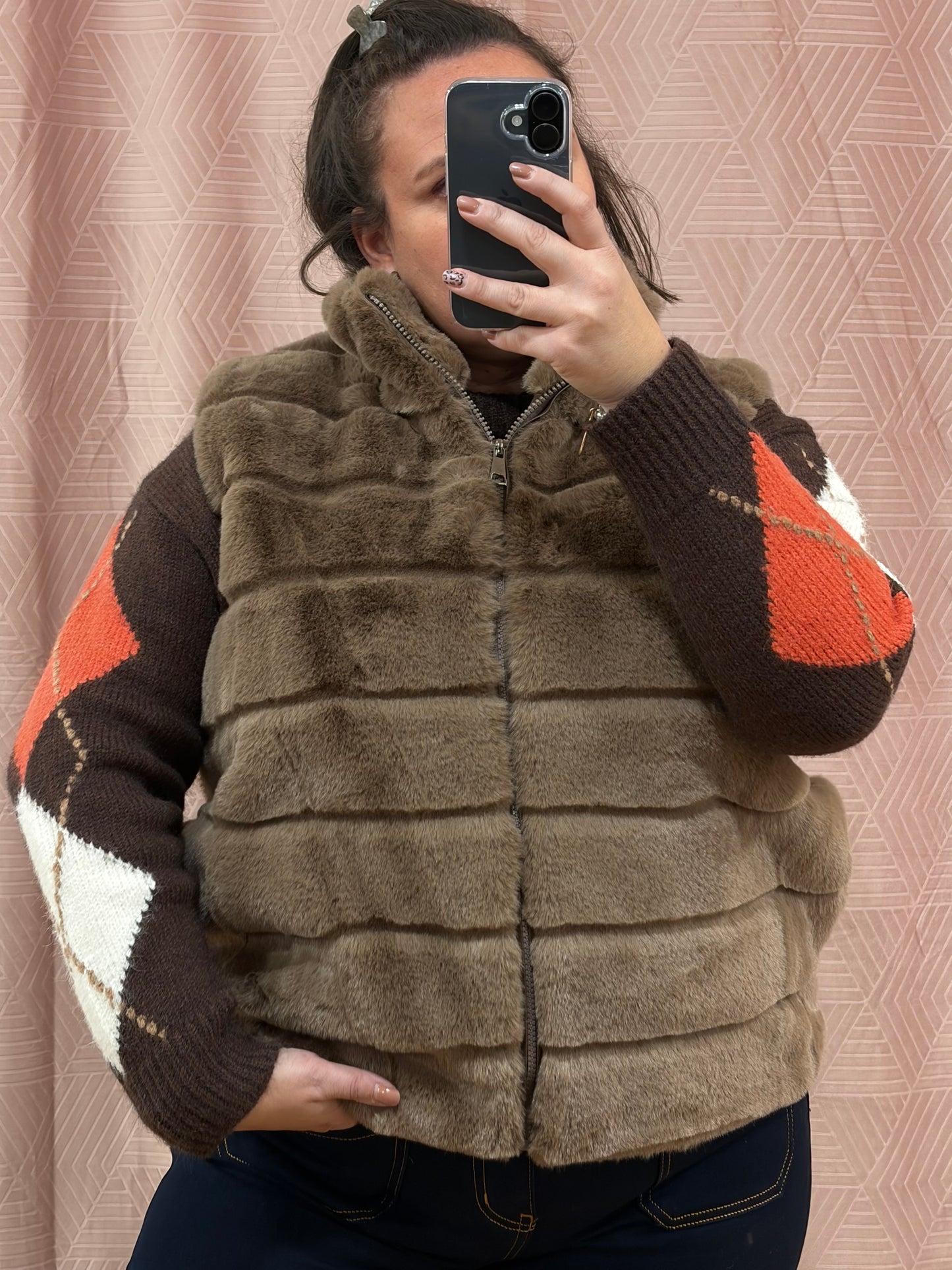 Gilet marron glacé GT MOUMOUTE