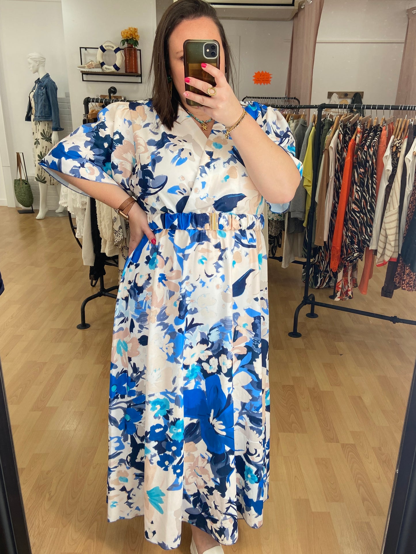 Robe bleue NATHALIE