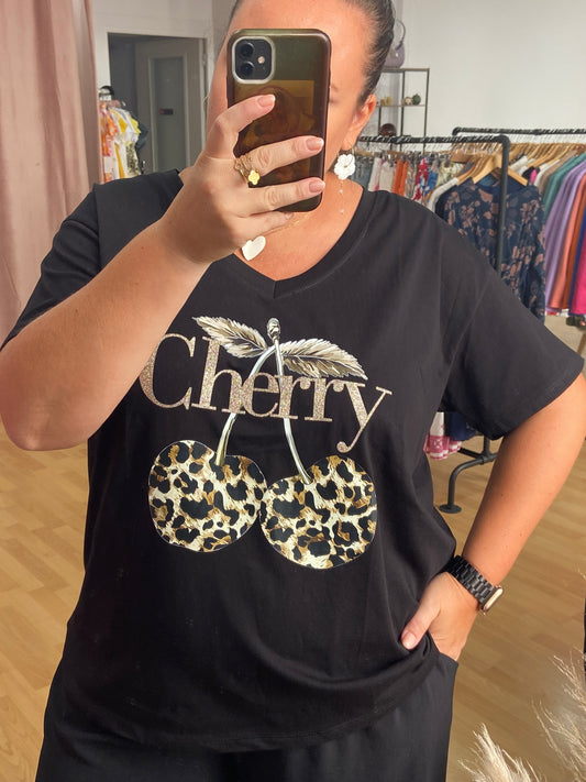 Teeshirt noir GT CHERRY