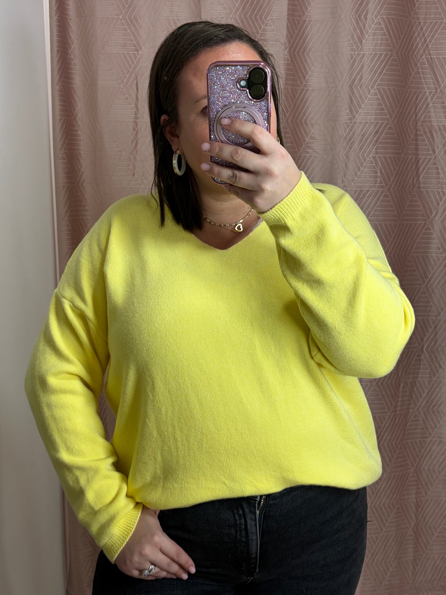 Pull jaune GT GOODVIBES