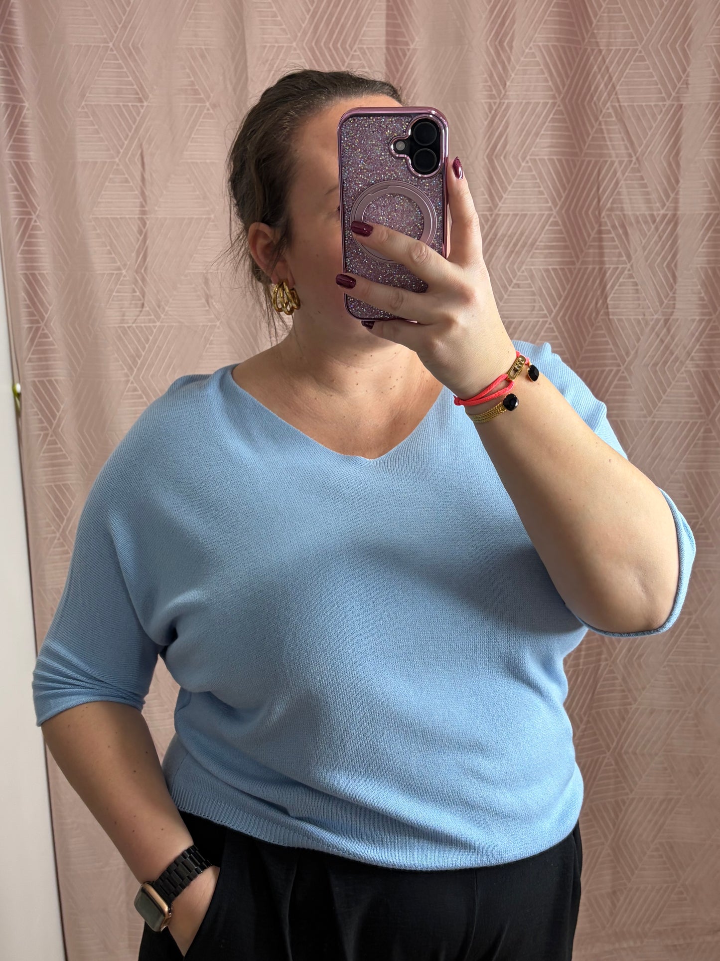 Pull bleu ciel SAM