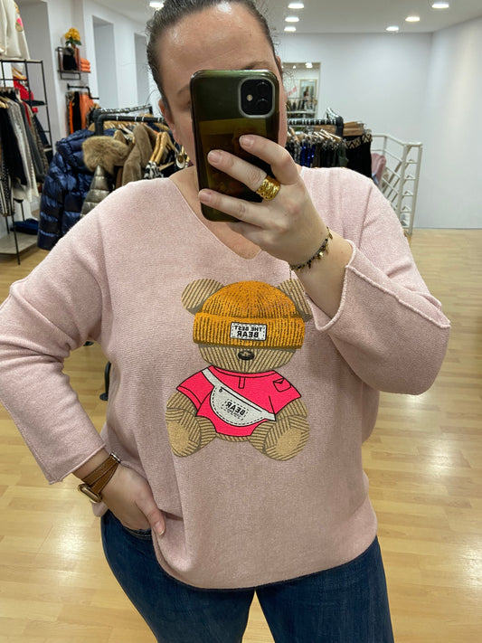 Pull vieux rose BEAR