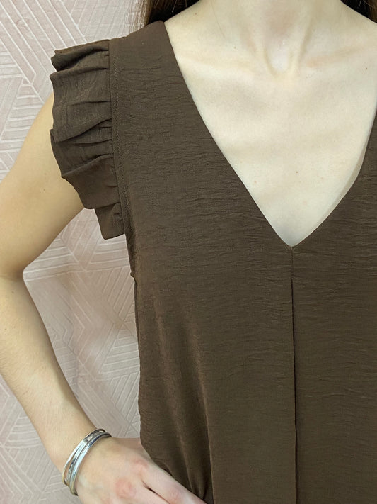 Robe marron SERINE