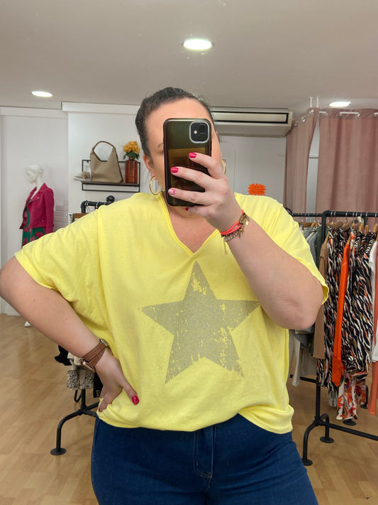 Tee-shirt jaune ÉTOILE