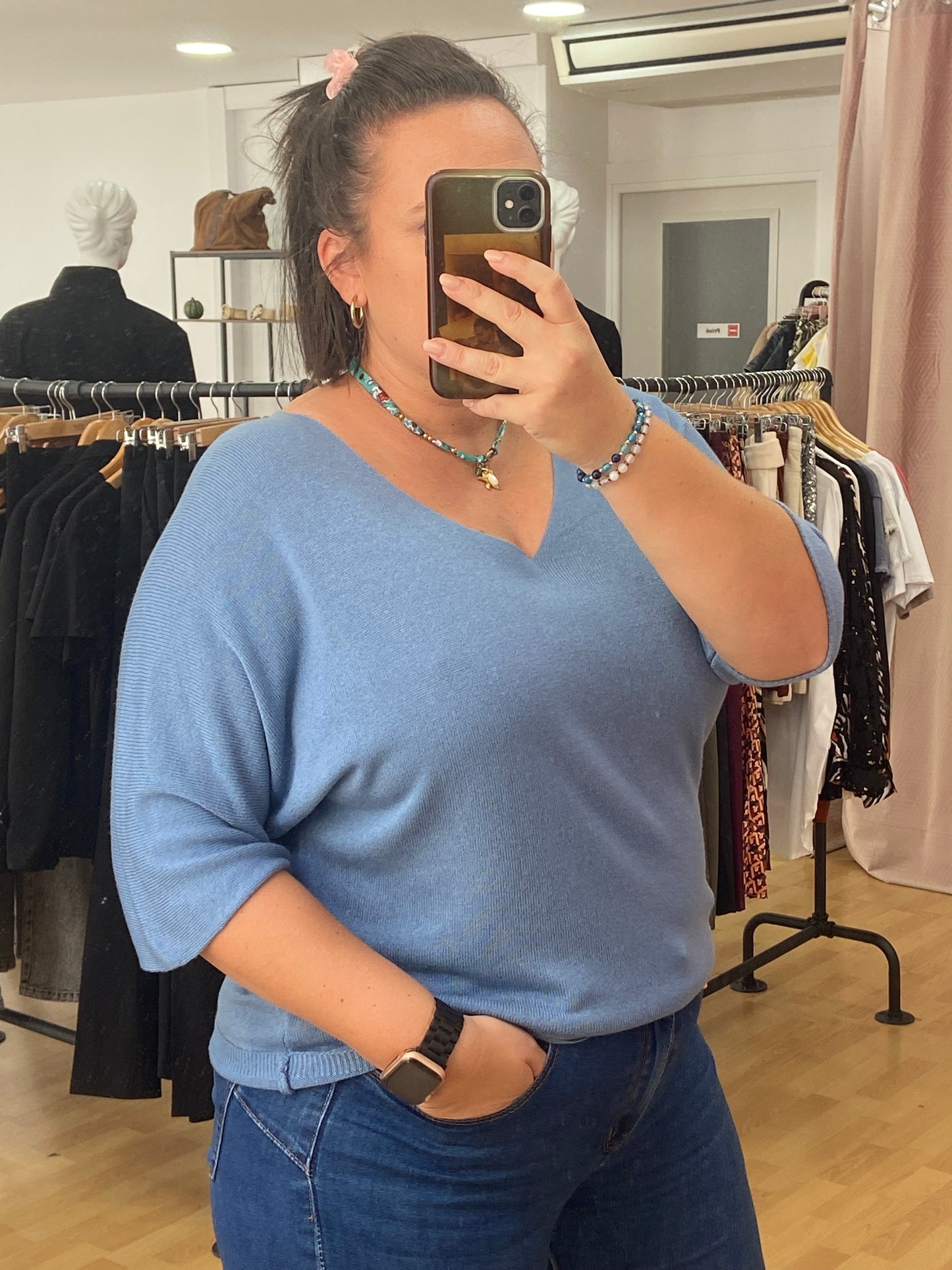 Pull bleu LILOU