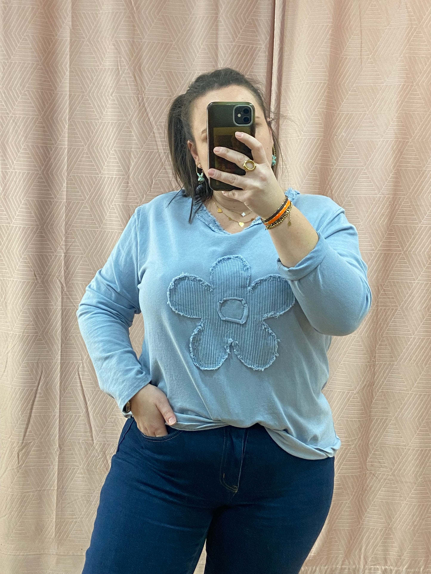 Pull bleu ciel NINA