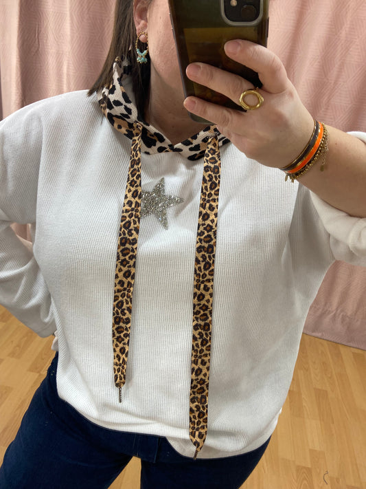 Sweat blanc STRASSLEO