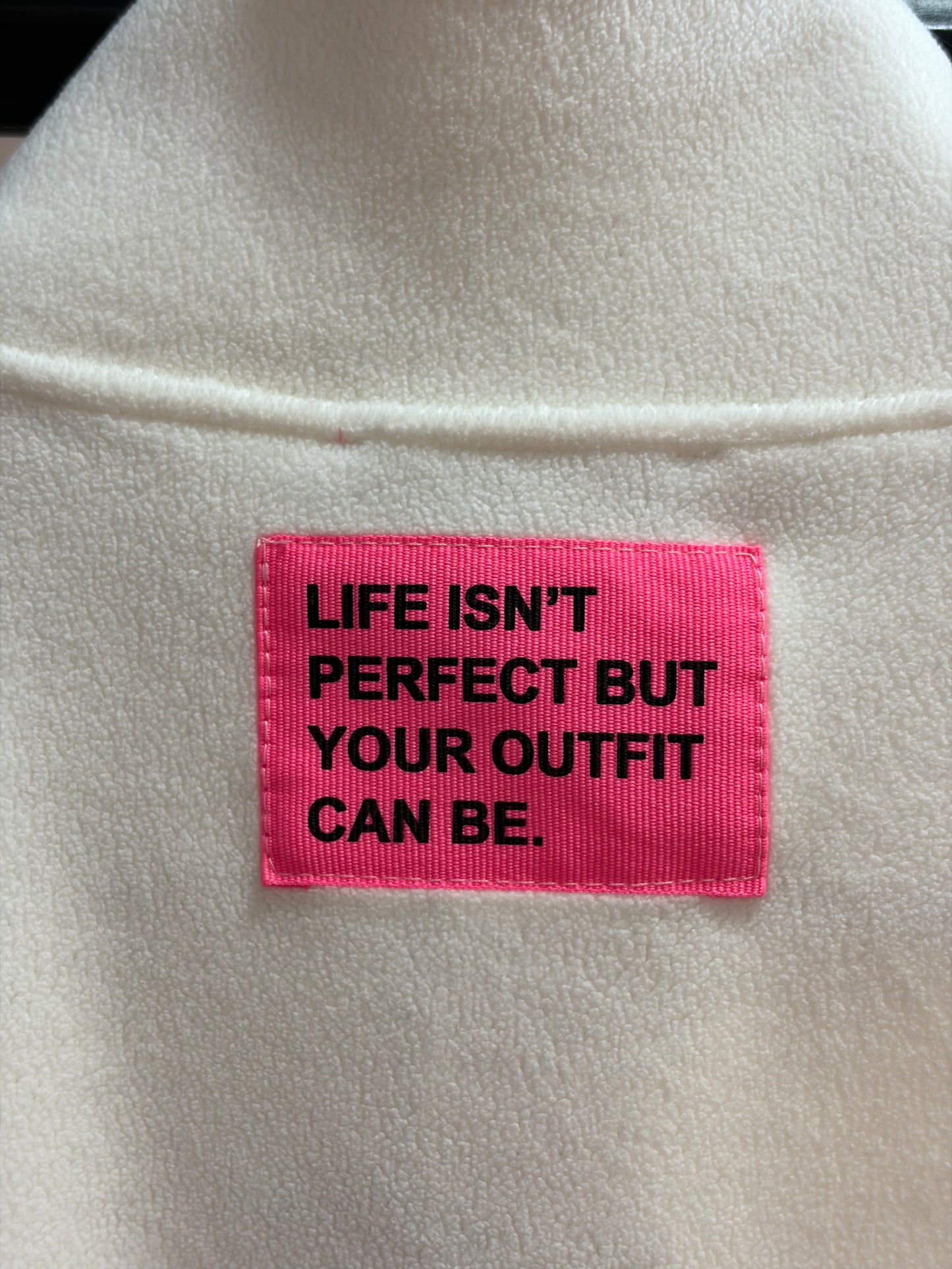 Polaire blanche S/M CARLA