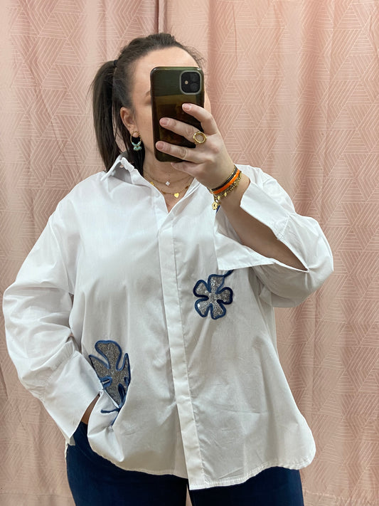 Chemise blanche FLOWER