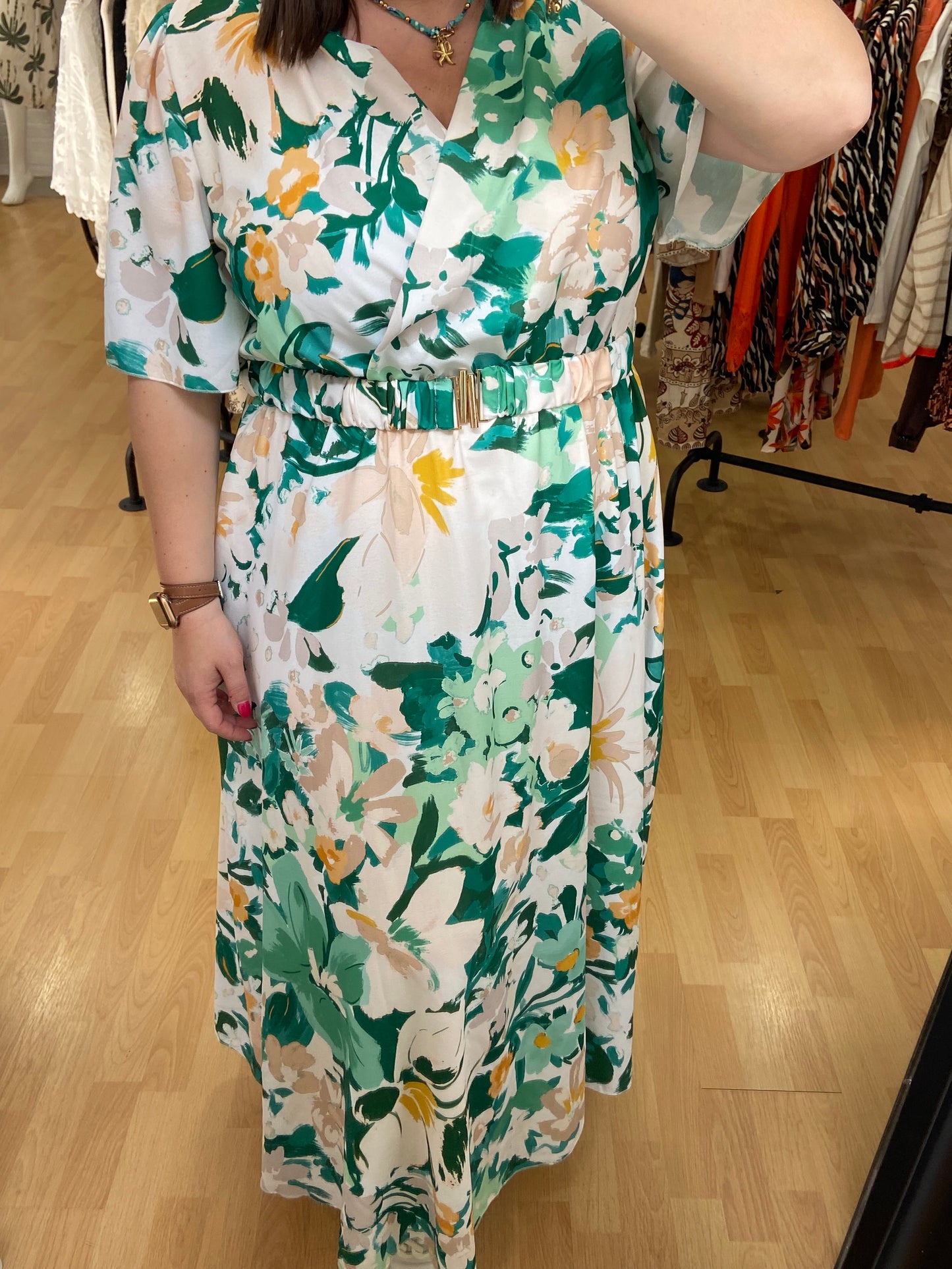 Robe verte NATHALIE
