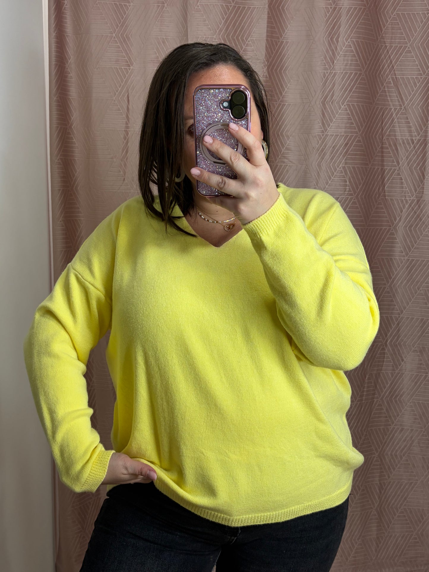 Pull jaune GT GOODVIBES