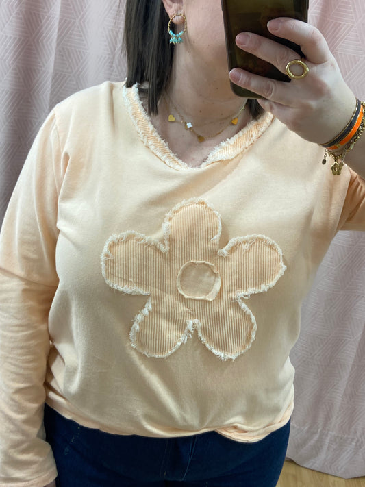 Pull abricot NINA