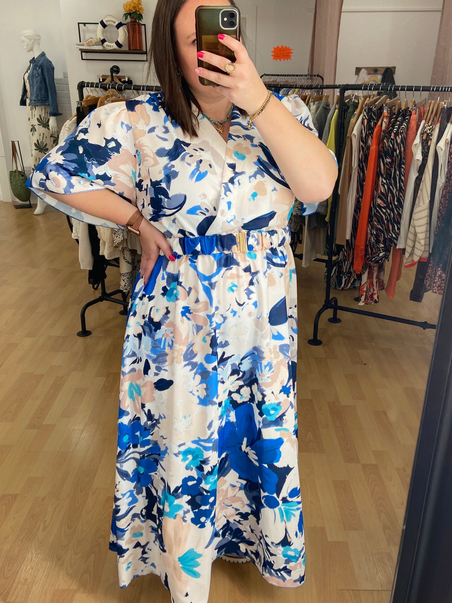 Robe bleue NATHALIE
