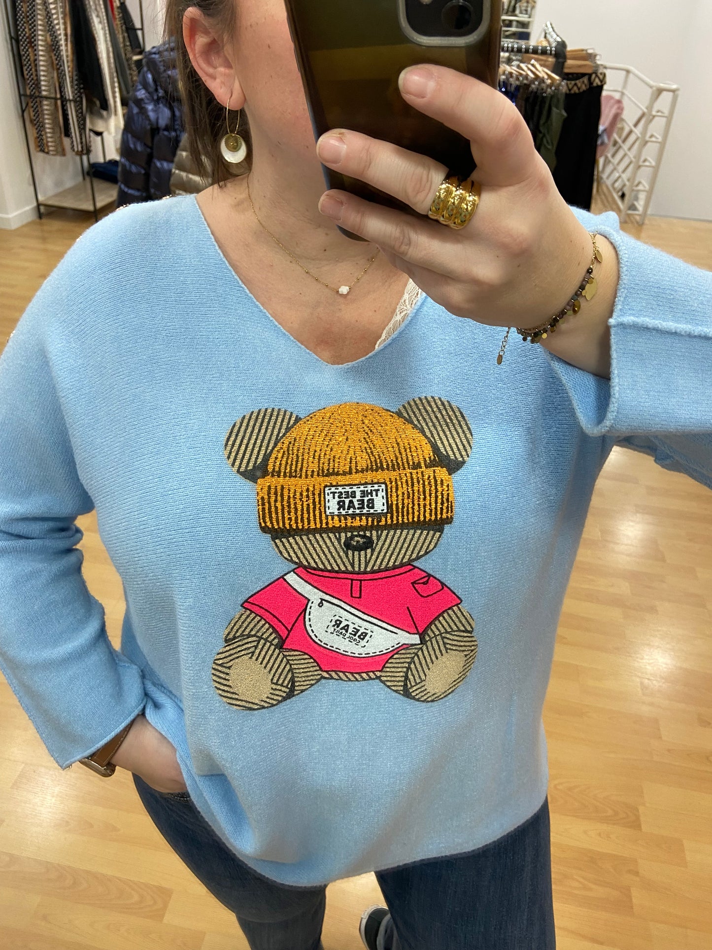 Pull bleu BEAR