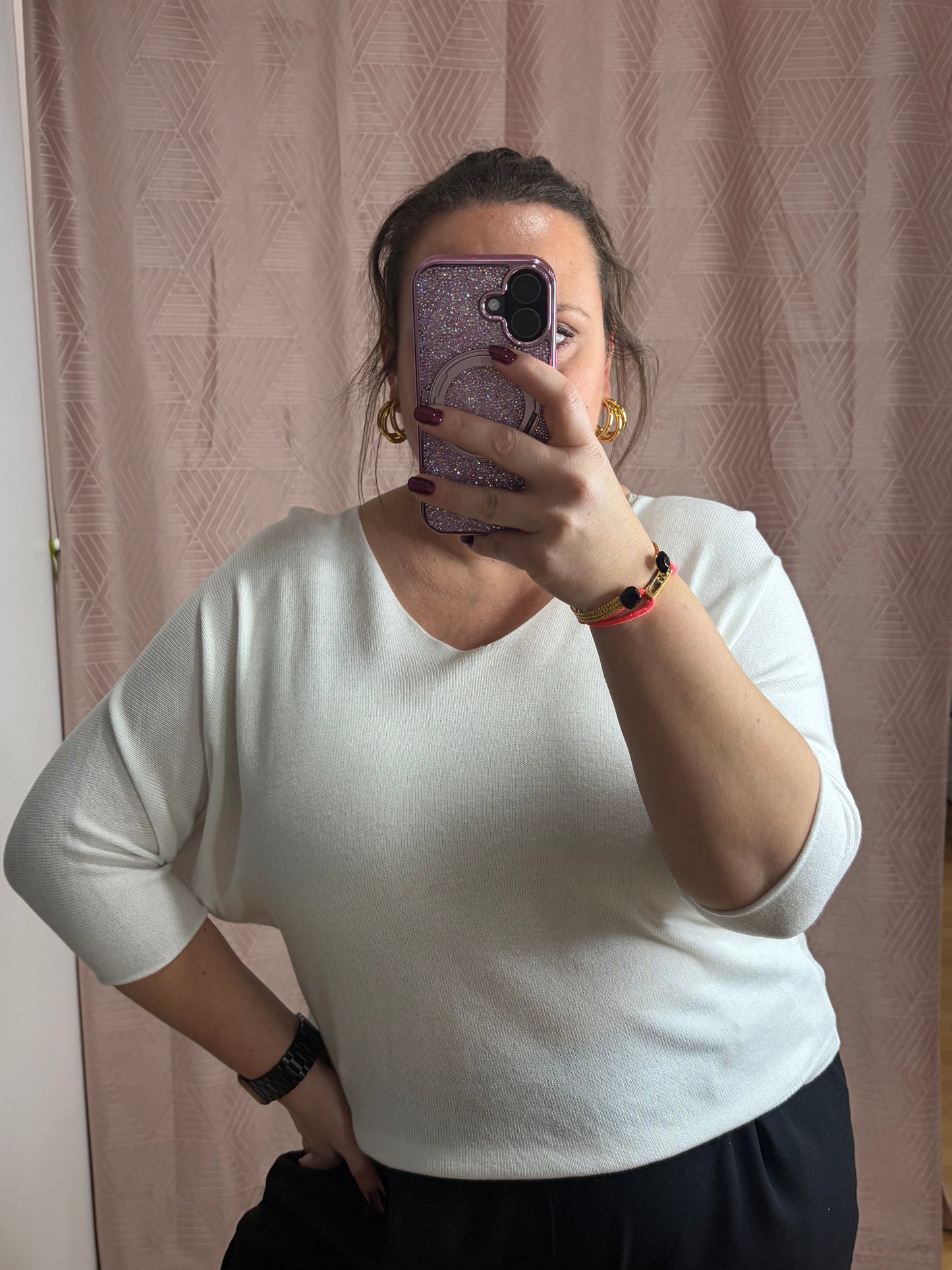 Pull blanc SAM
