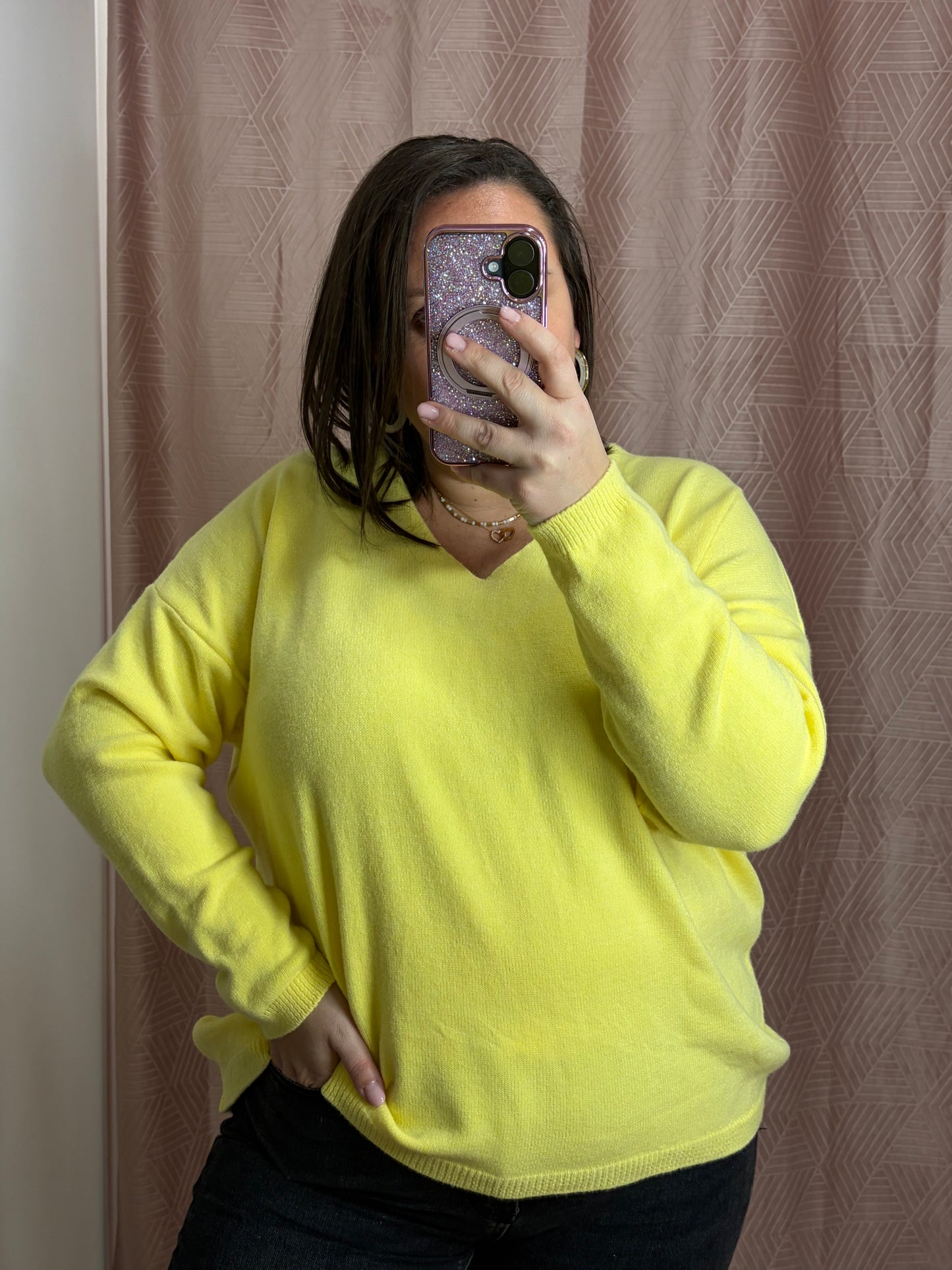Pull jaune GT GOODVIBES