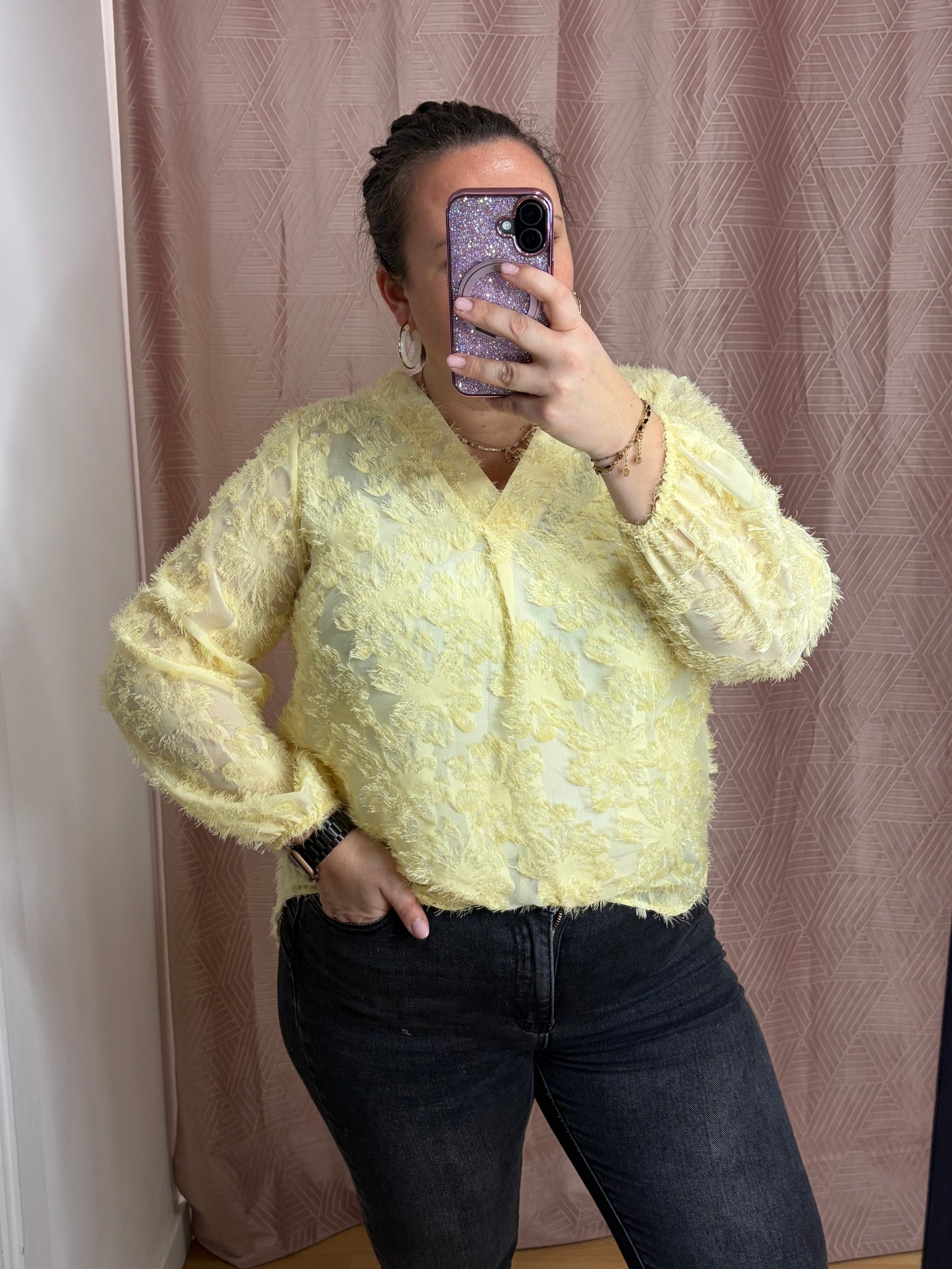 Blouse jaune ROYAL