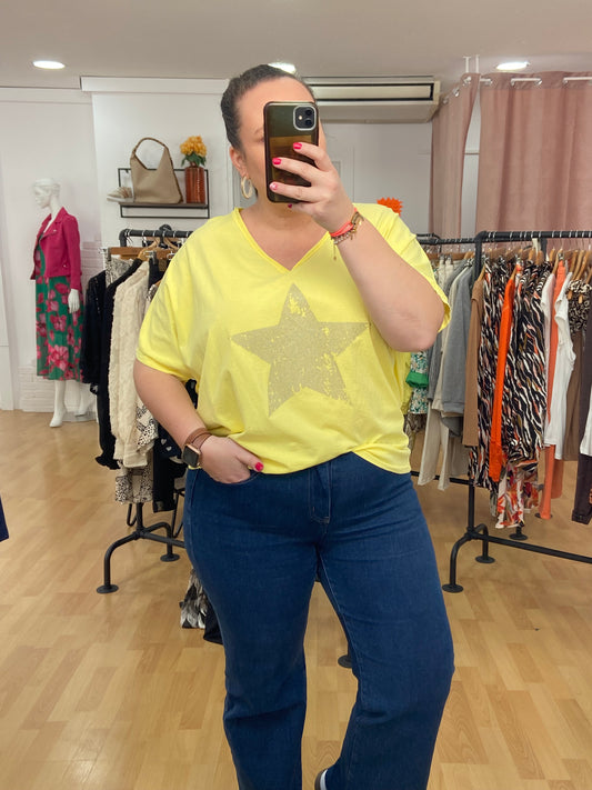Tee-shirt jaune ÉTOILE