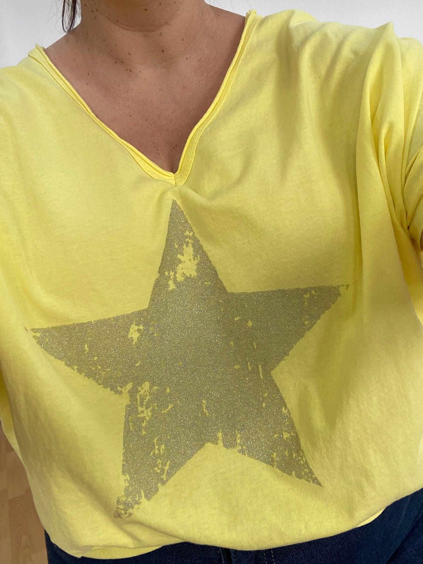 Tee-shirt jaune ÉTOILE