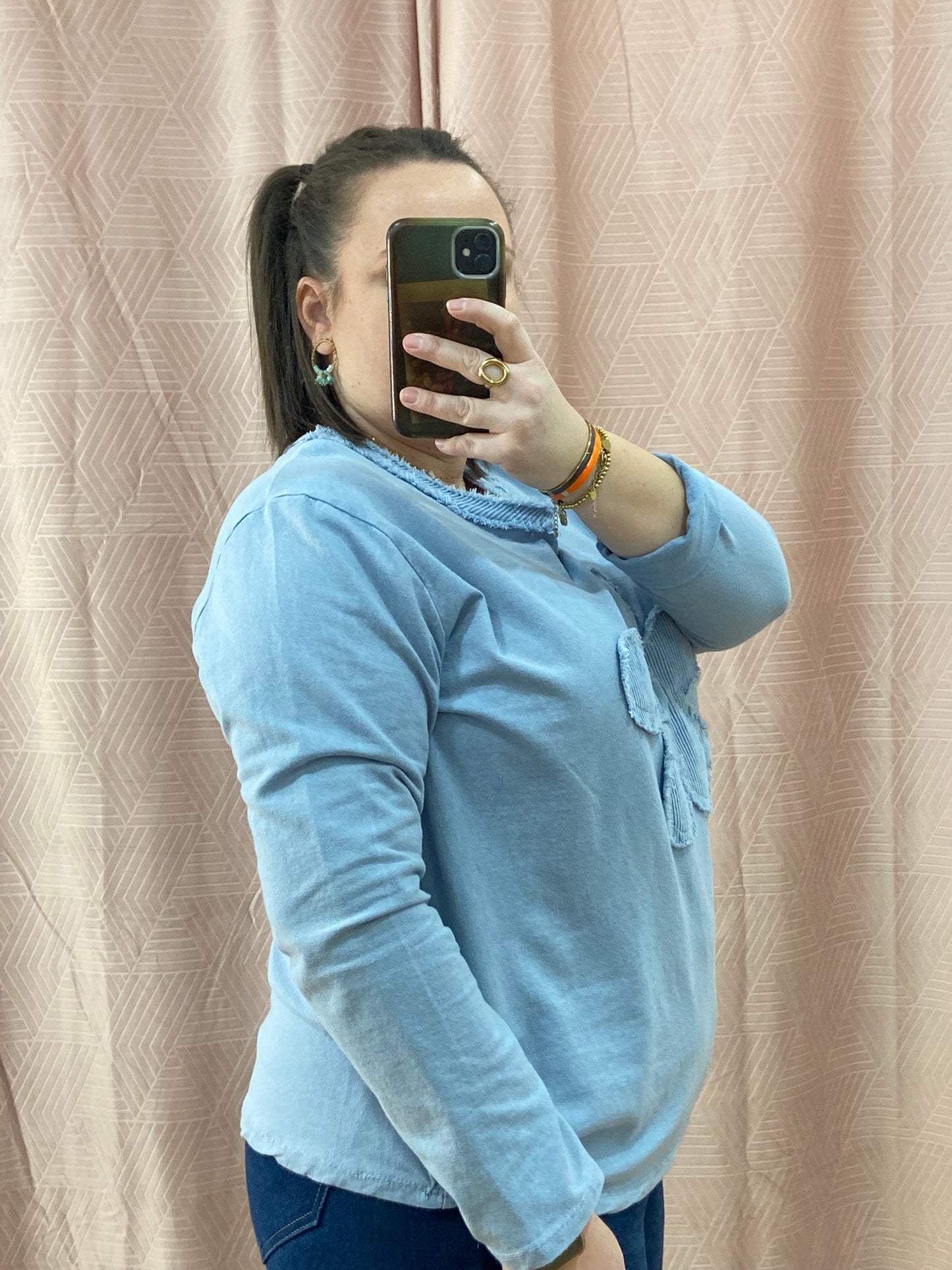 Pull bleu ciel NINA