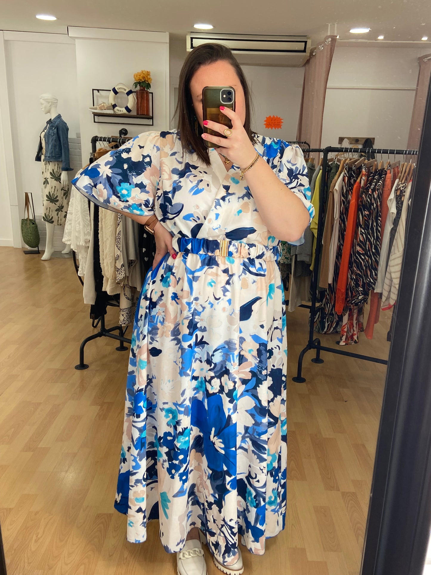 Robe bleue NATHALIE