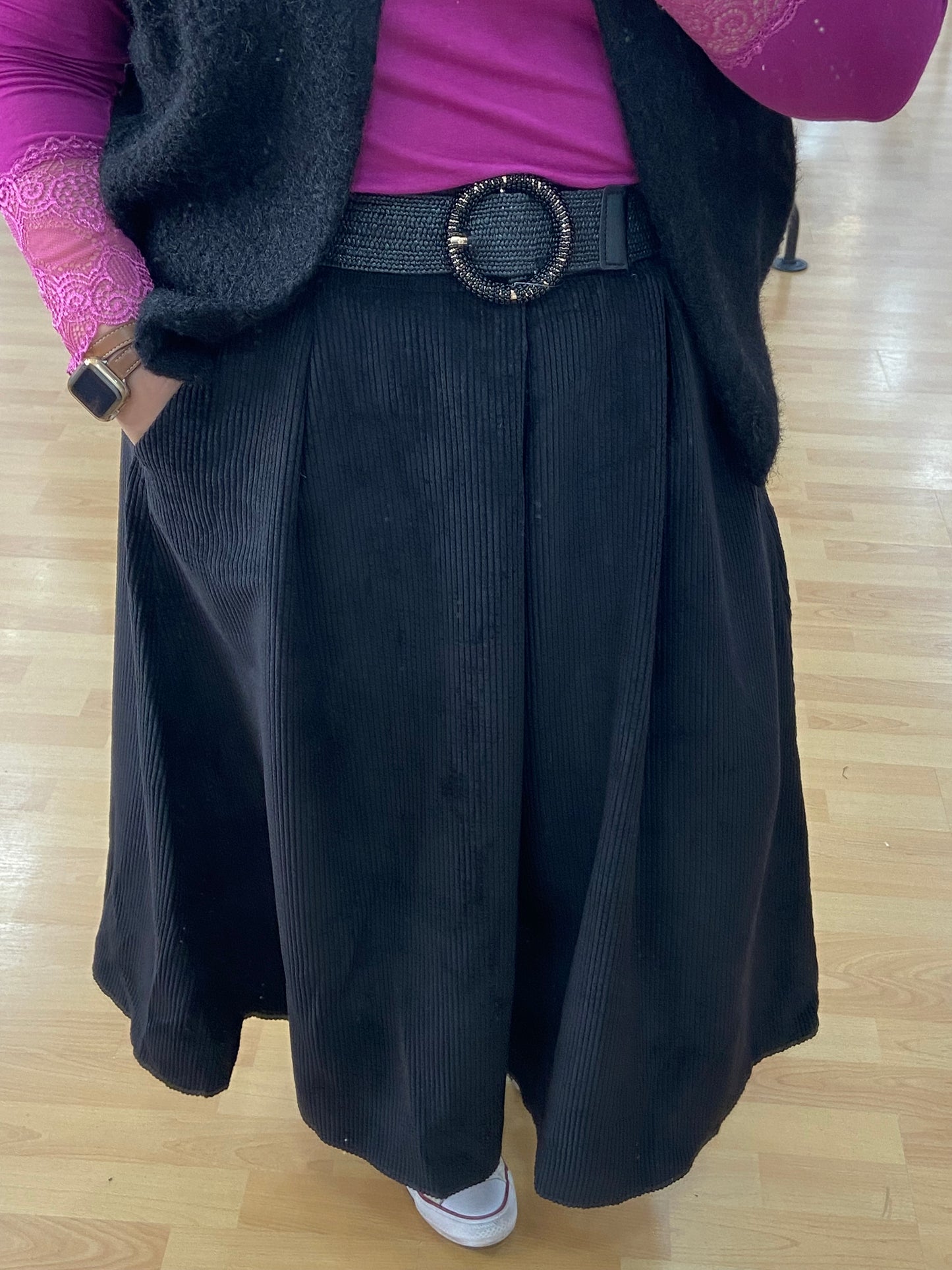 Jupe noire GT TULIPE