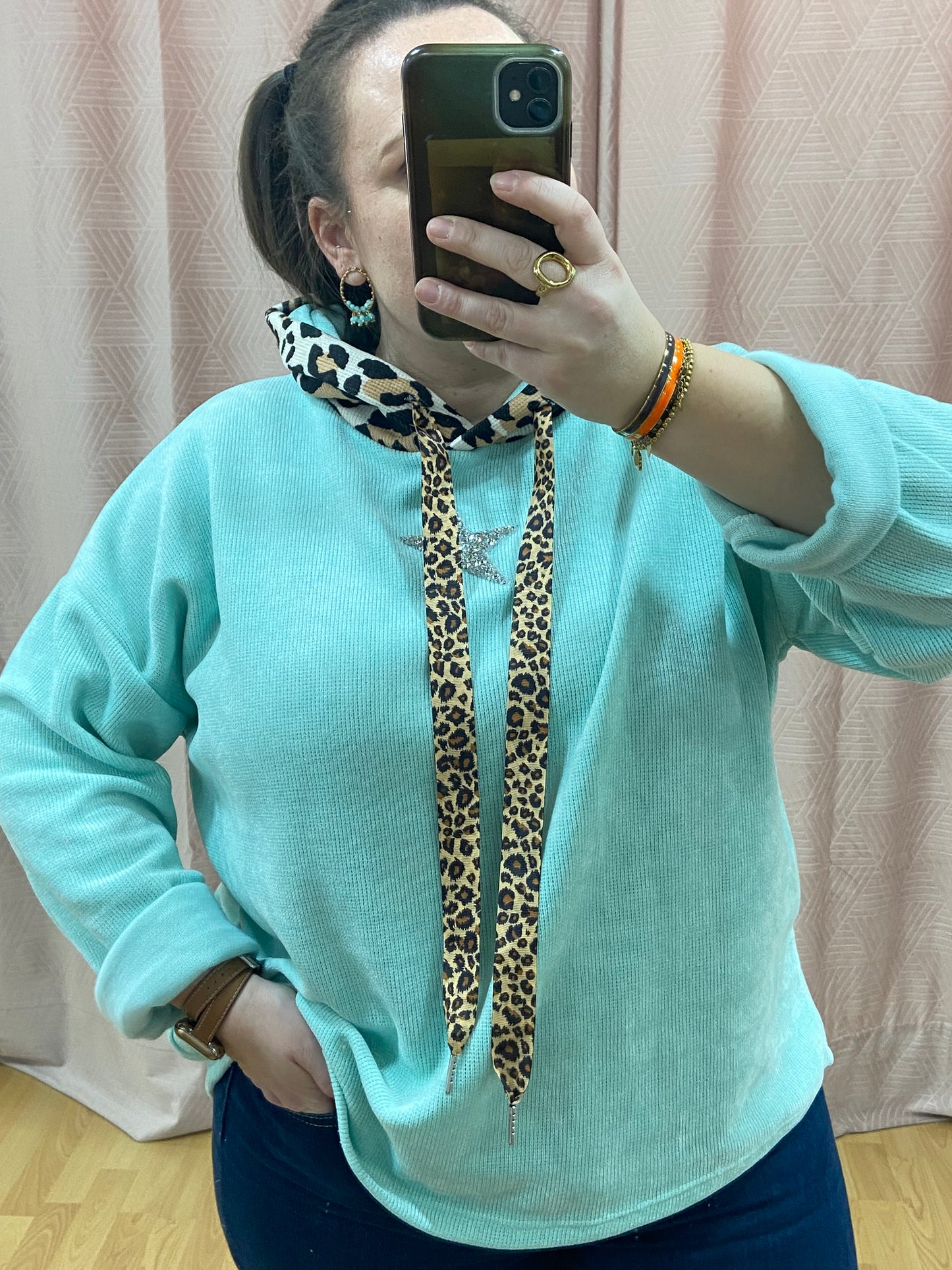 Sweat vert d'eau STRASSLEO