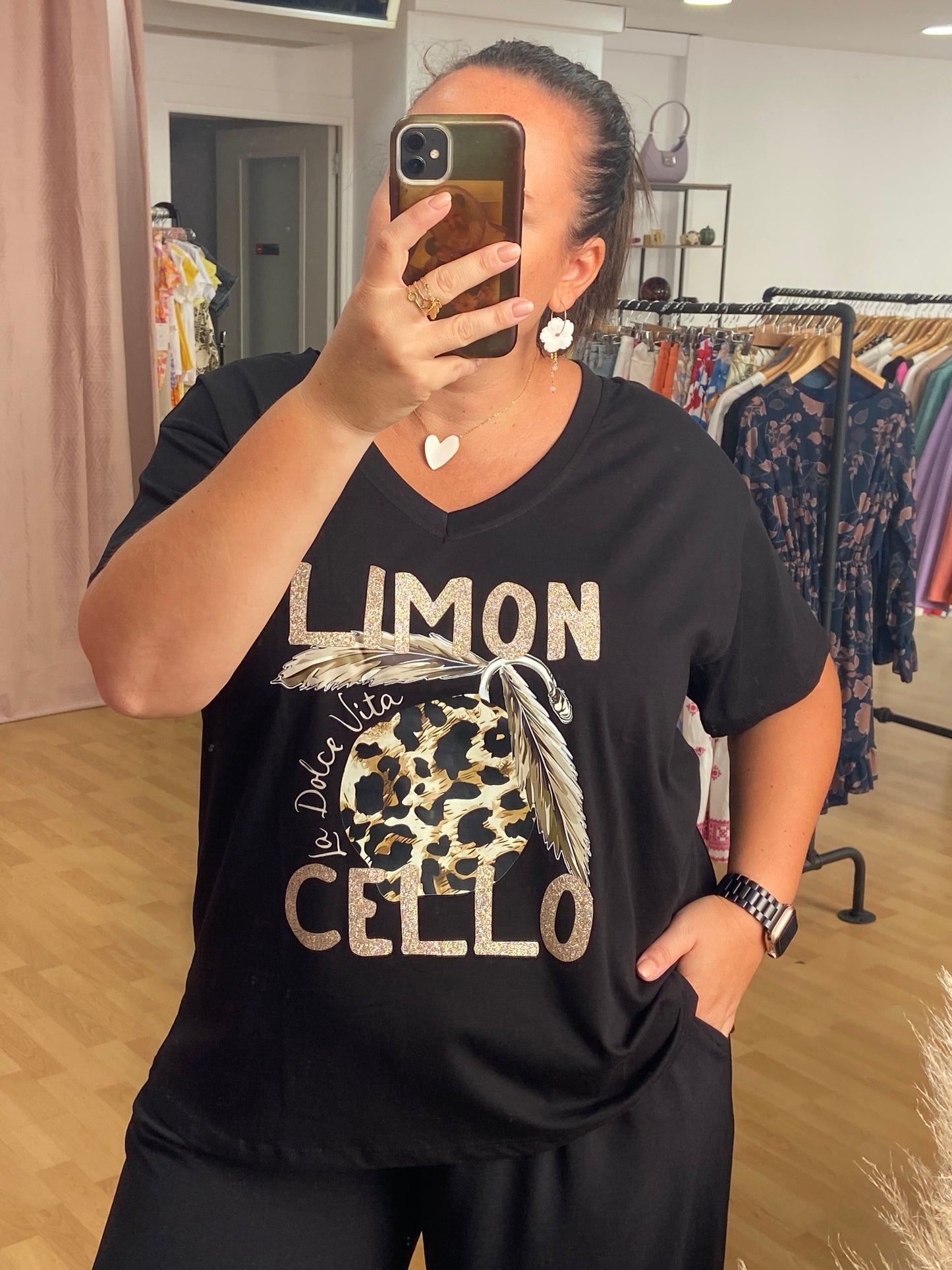 Teeshirt noir LEMON CELLO