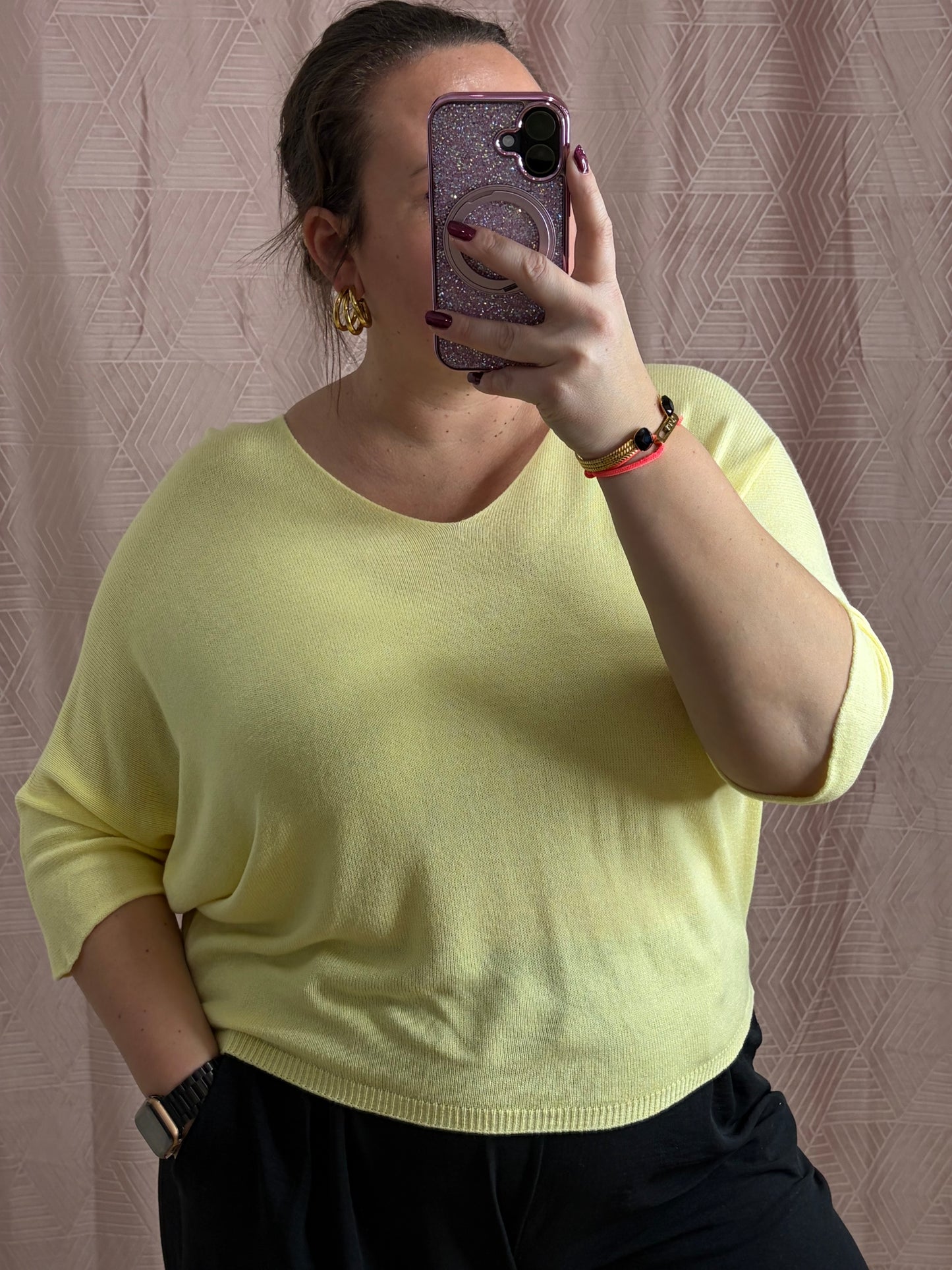 Pull jaune SAM