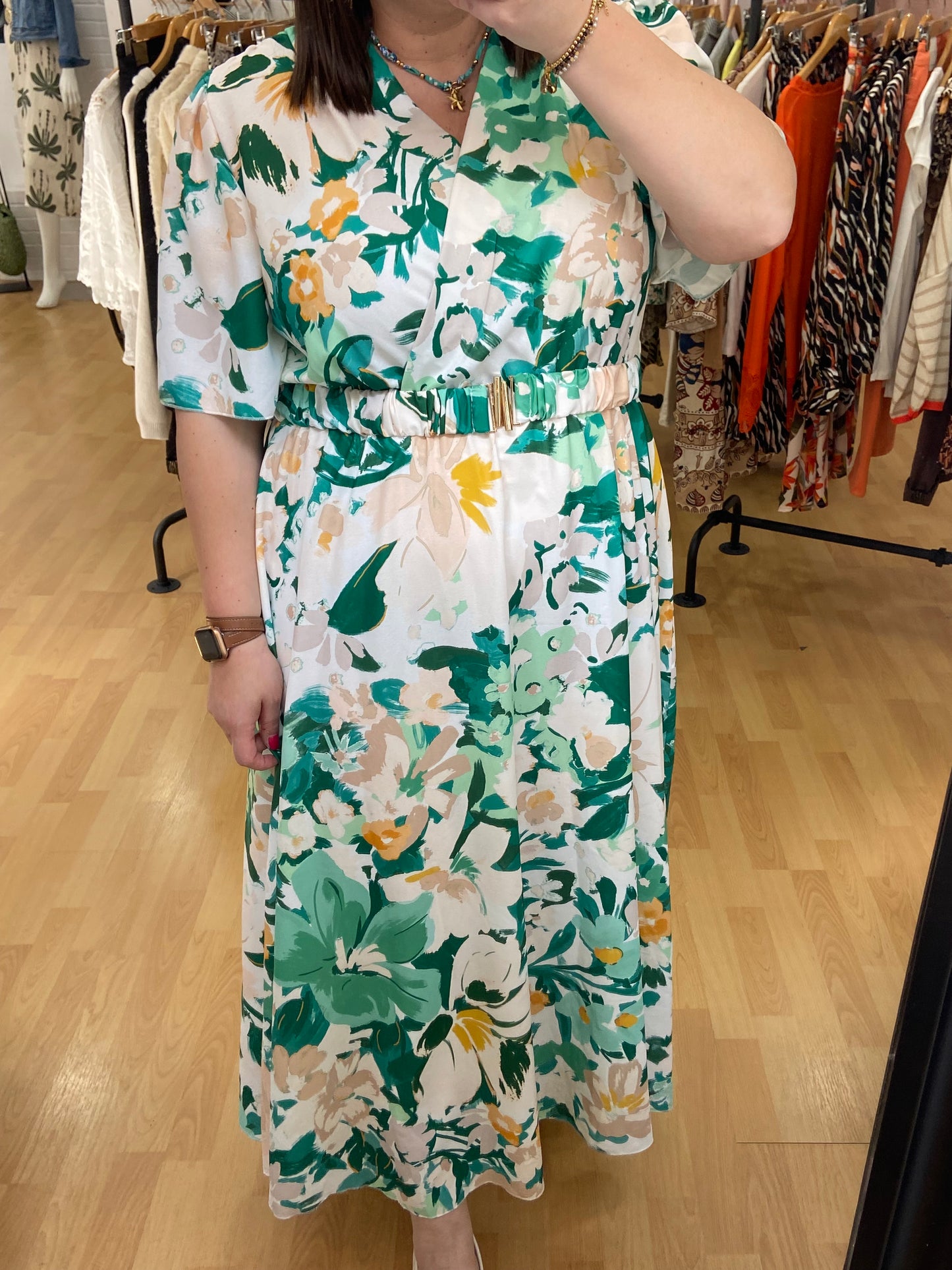 Robe verte NATHALIE