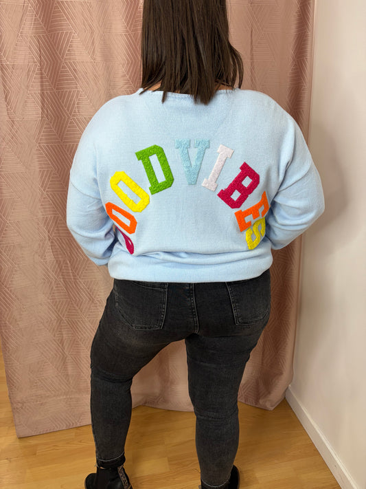 Pull bleu ciel GT GOODVIBES