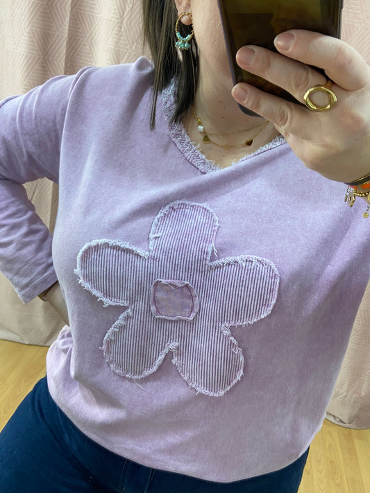 Pull lilas NINA