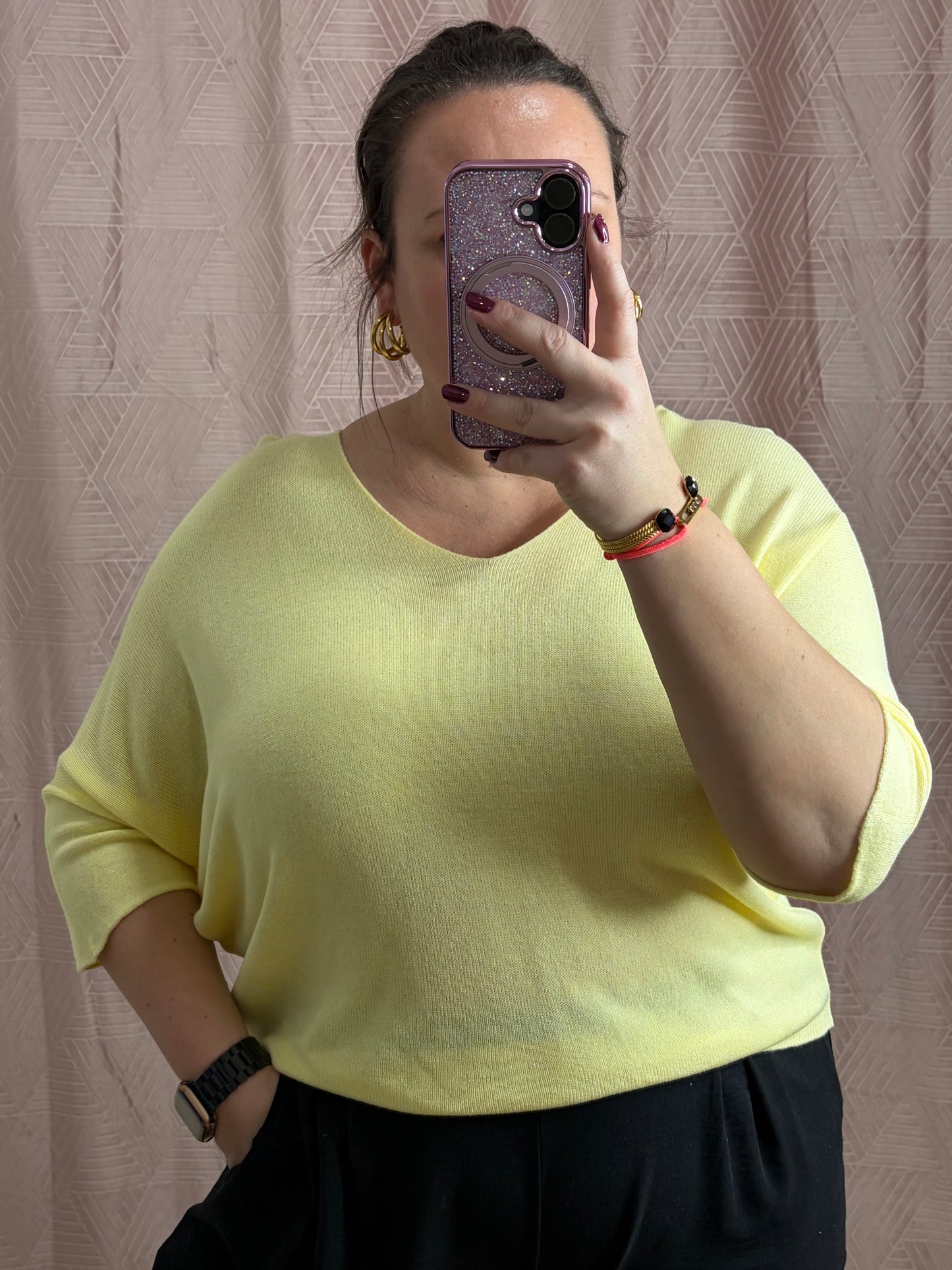 Pull jaune SAM