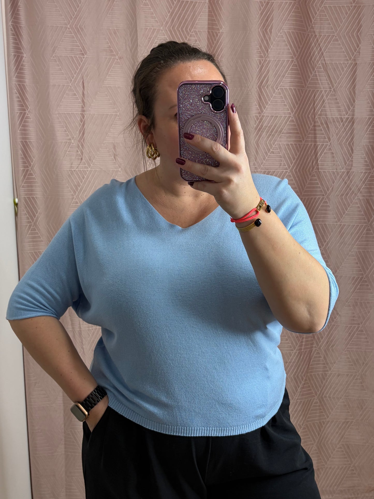 Pull bleu ciel SAM