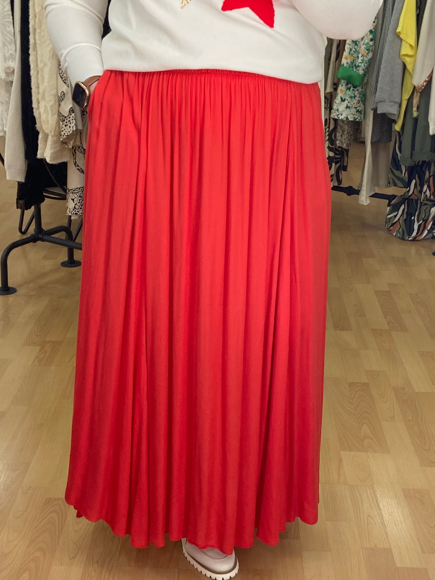 Jupe rouge LIVIA
