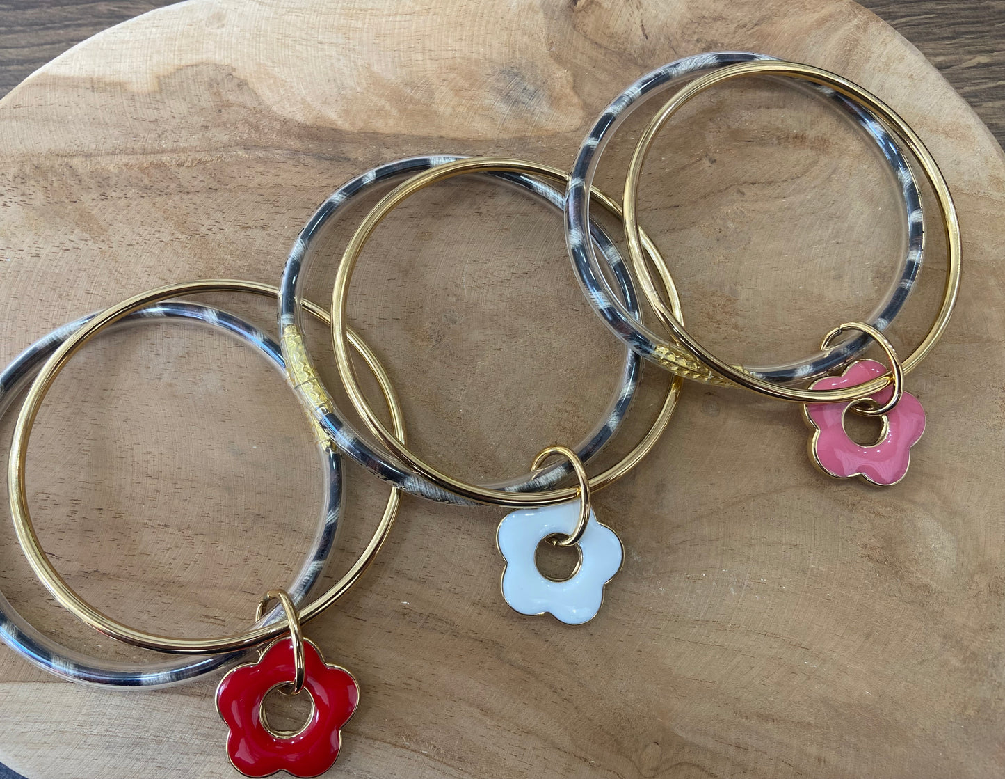 Bracelet jonc rouge TAHITI