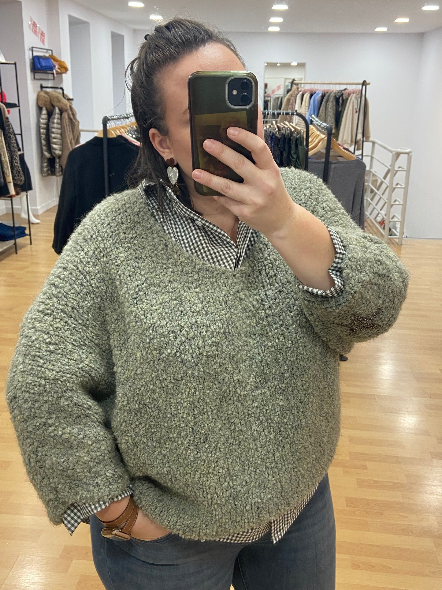 Pull kaki DOUDOU