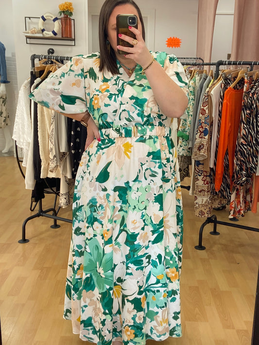 Robe verte NATHALIE