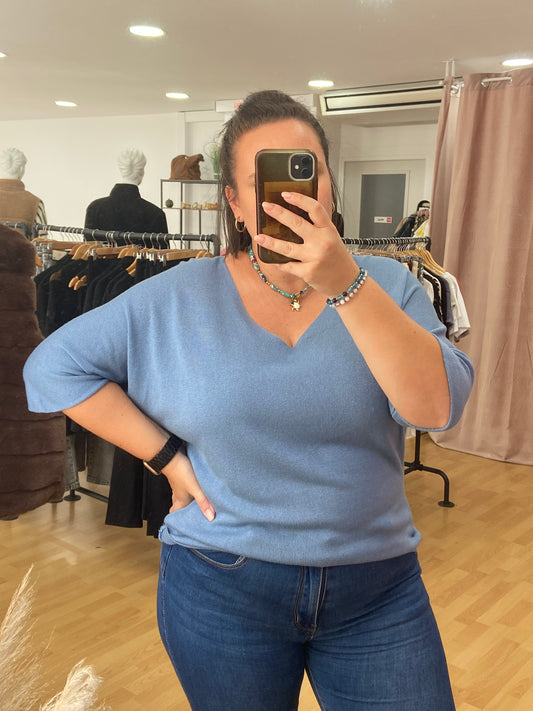 Pull bleu LILOU