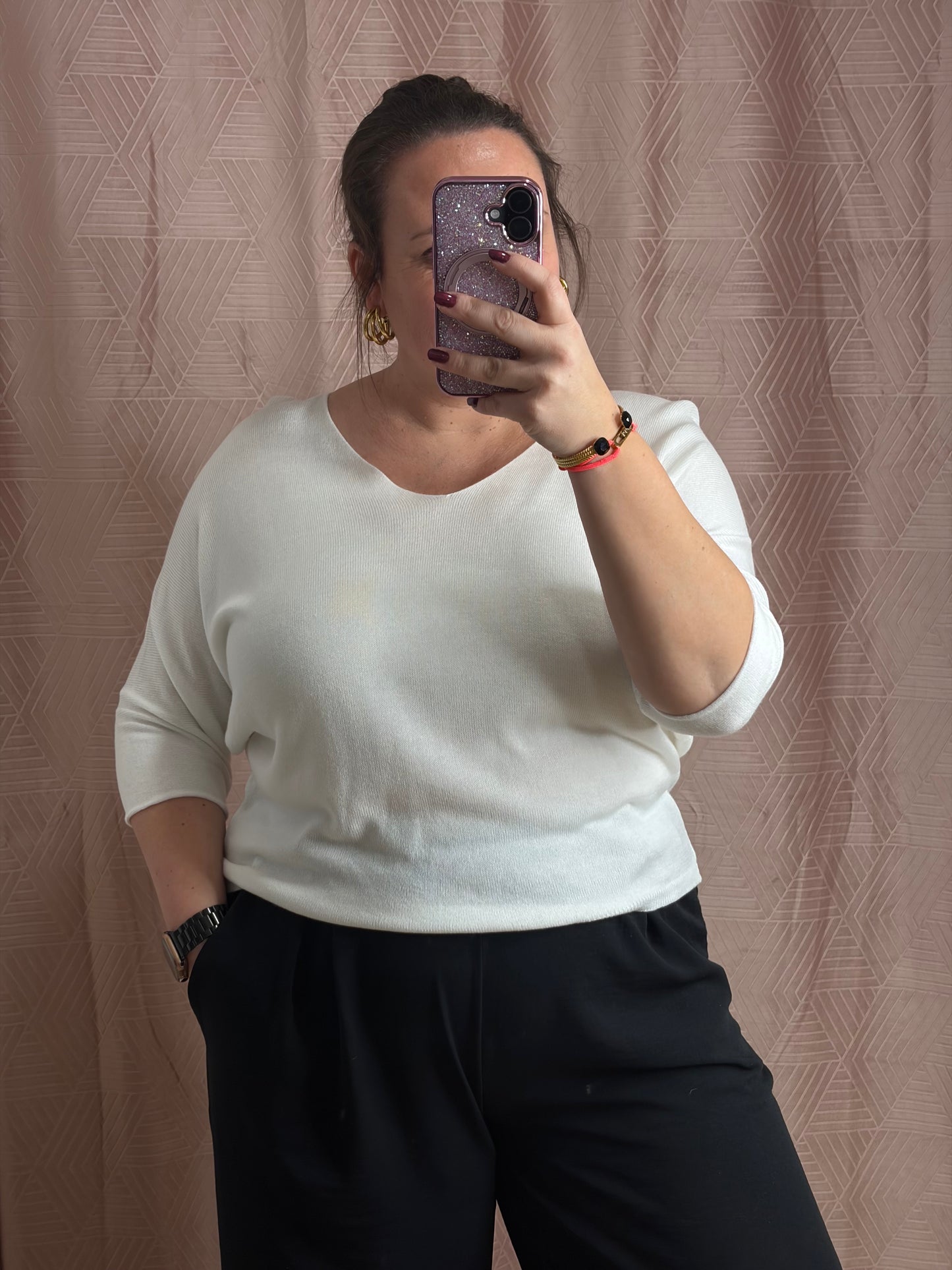 Pull blanc SAM