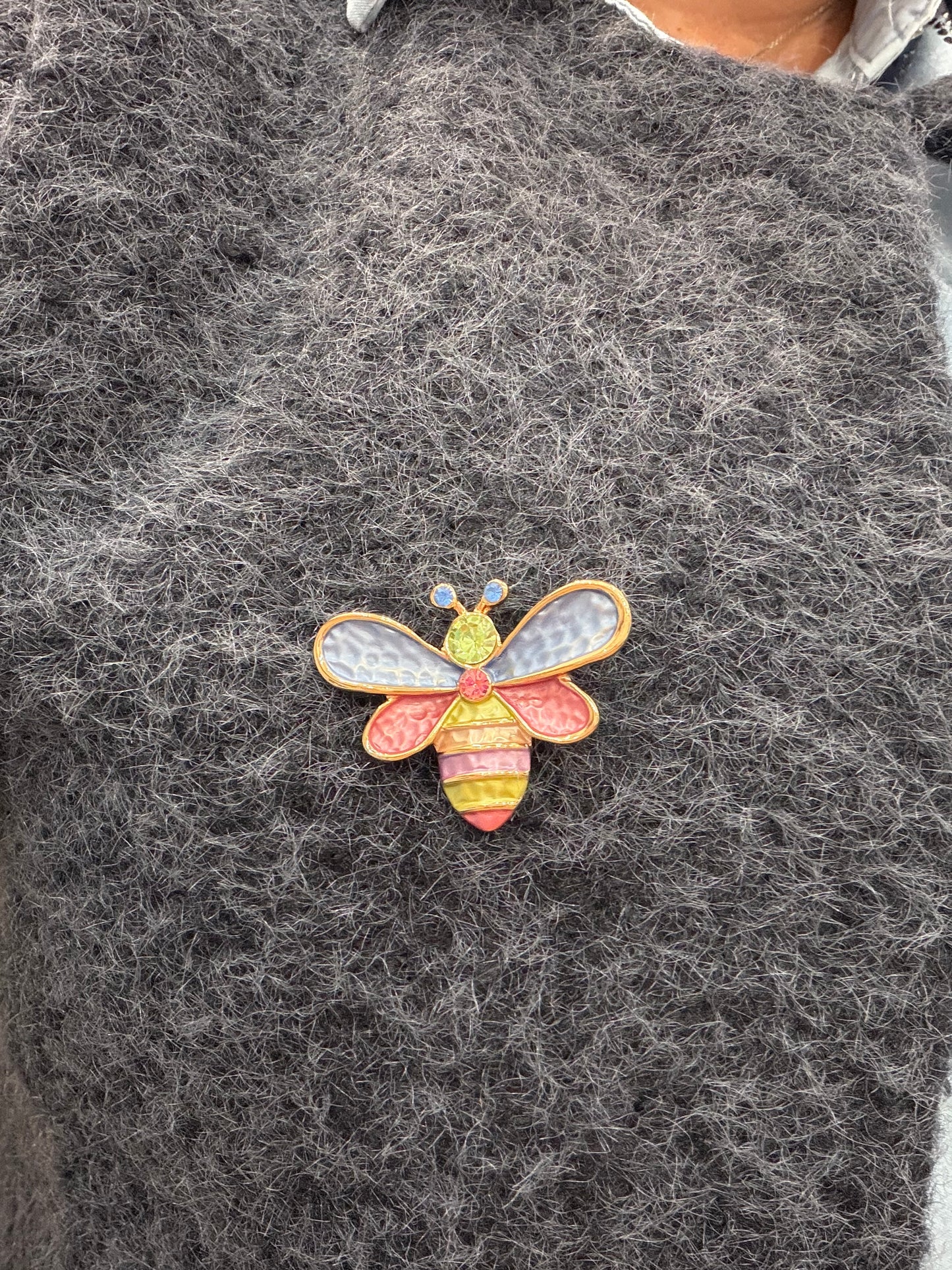 Broche abeille 🐝 multicolore