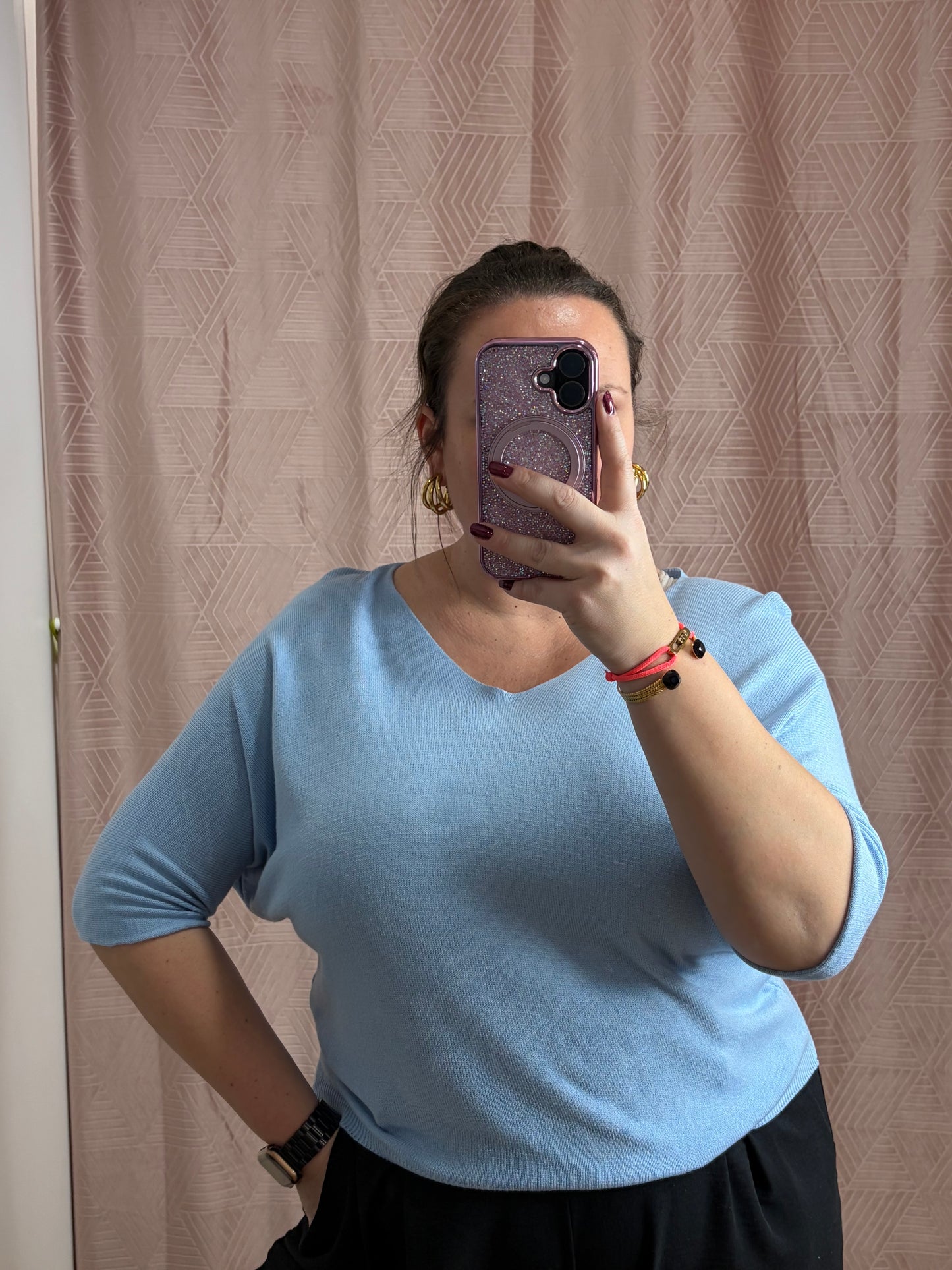Pull bleu ciel SAM