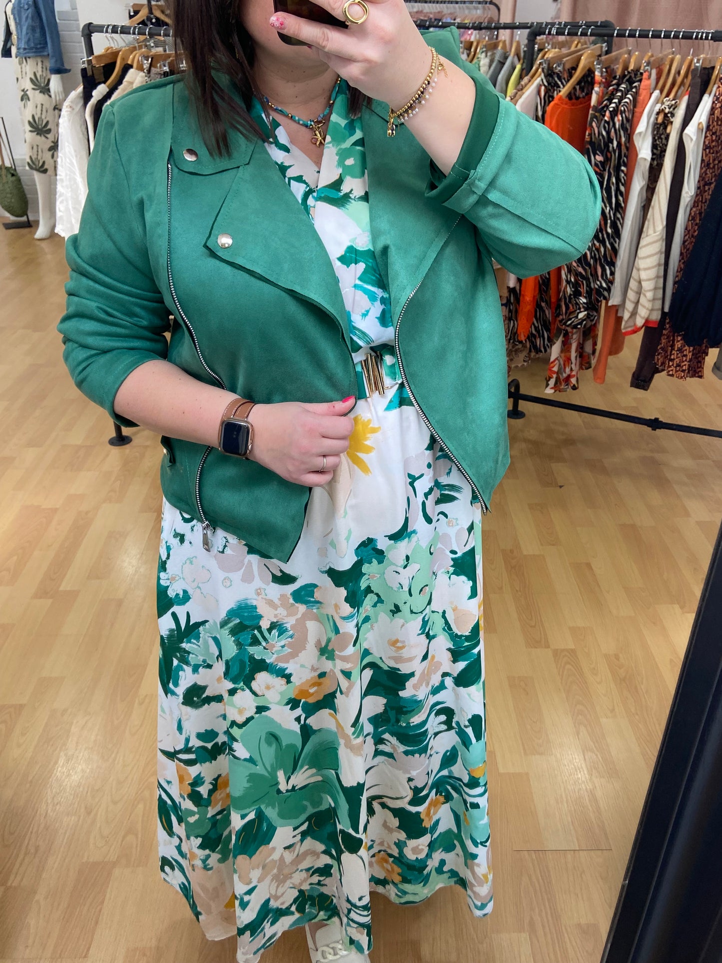 Robe verte NATHALIE