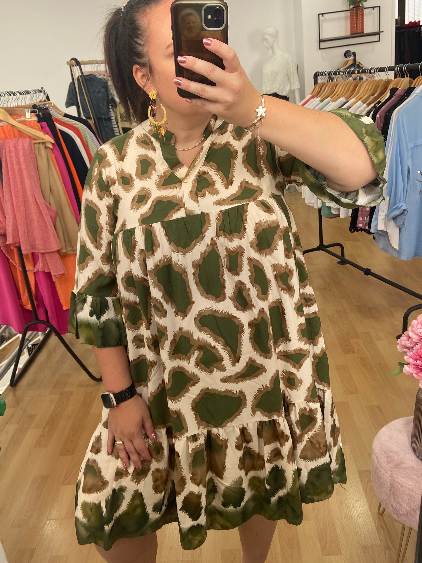Robe kaki GINA