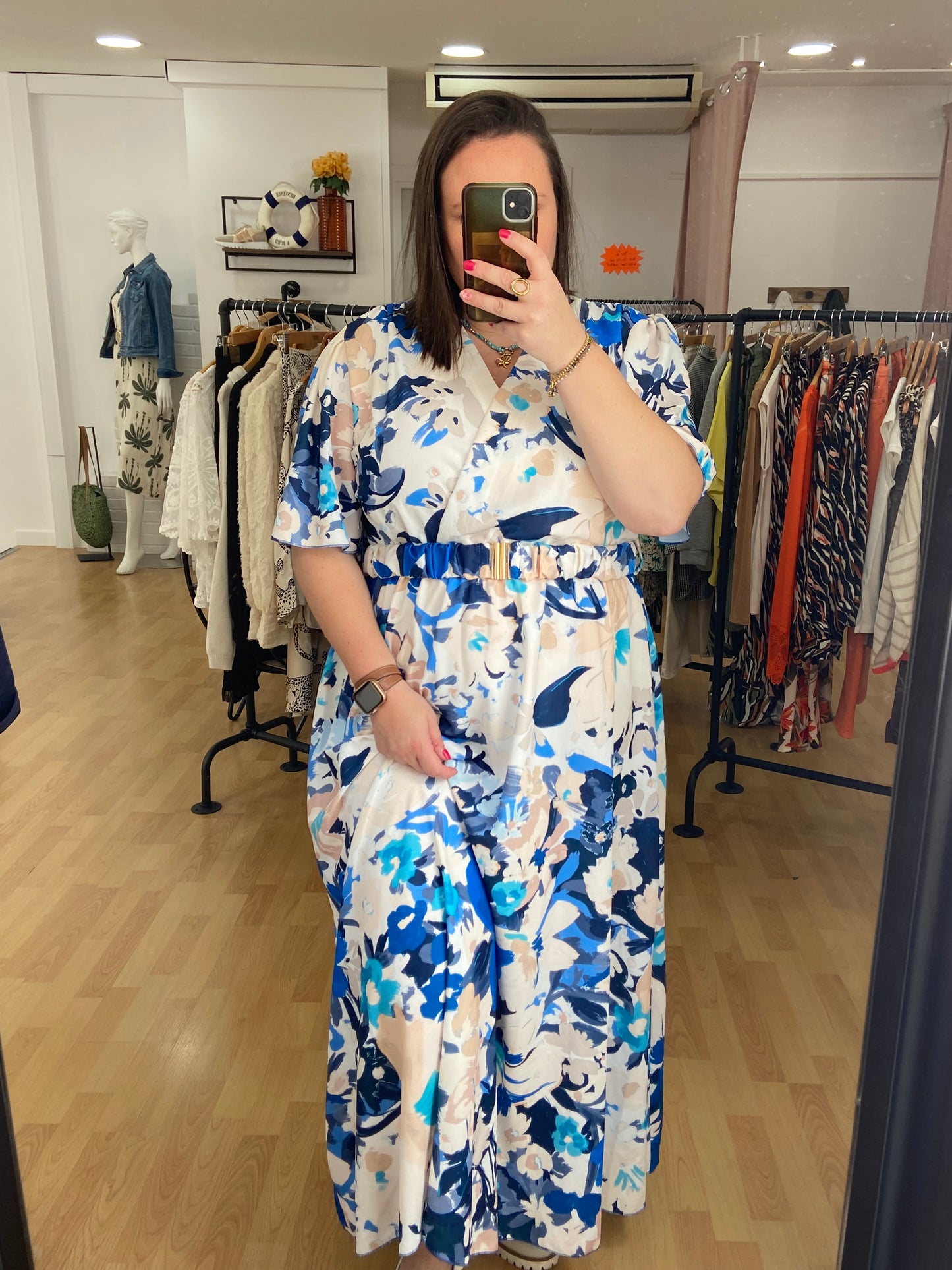 Robe bleue NATHALIE