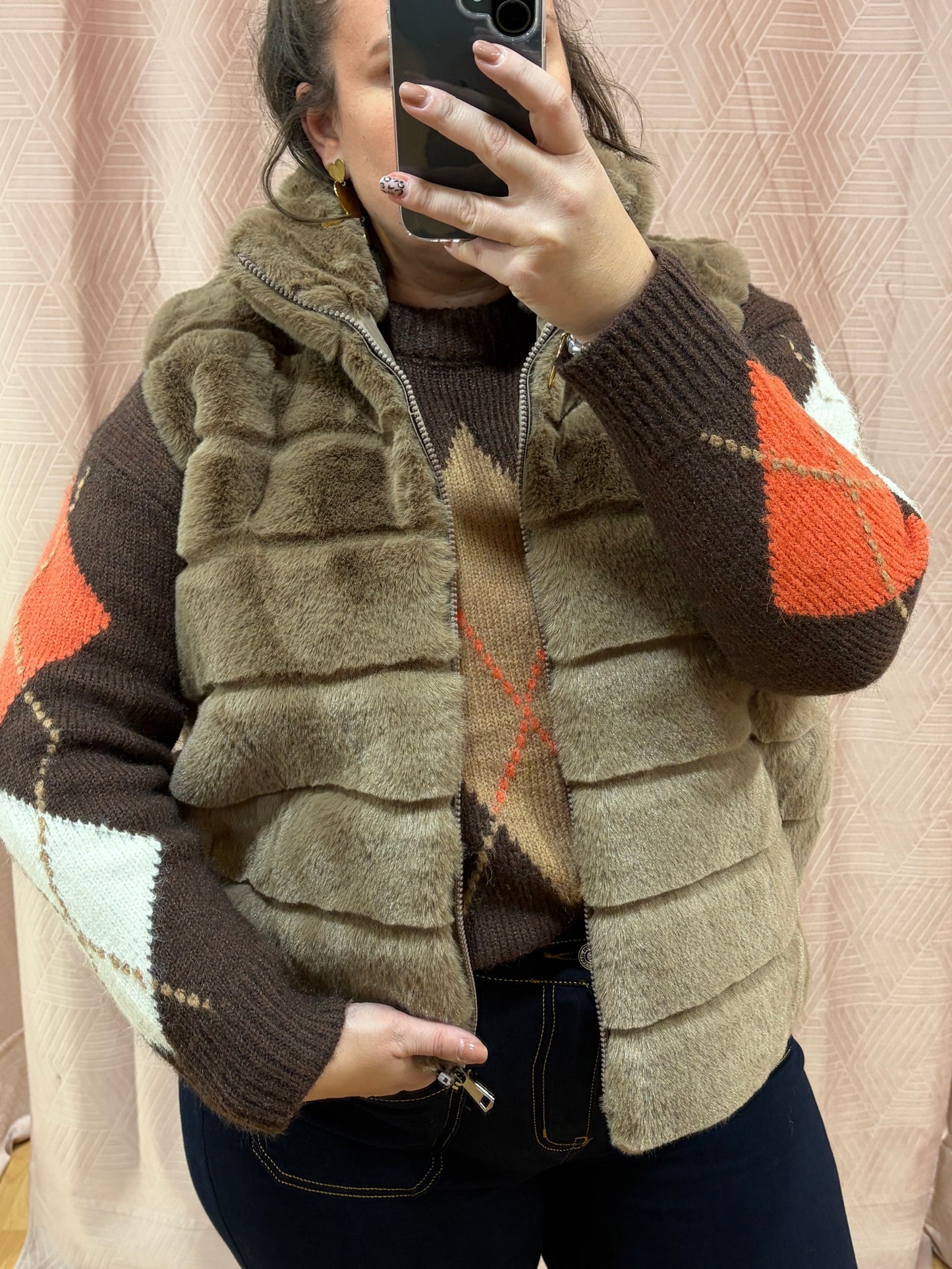 Gilet marron glacé GT MOUMOUTE