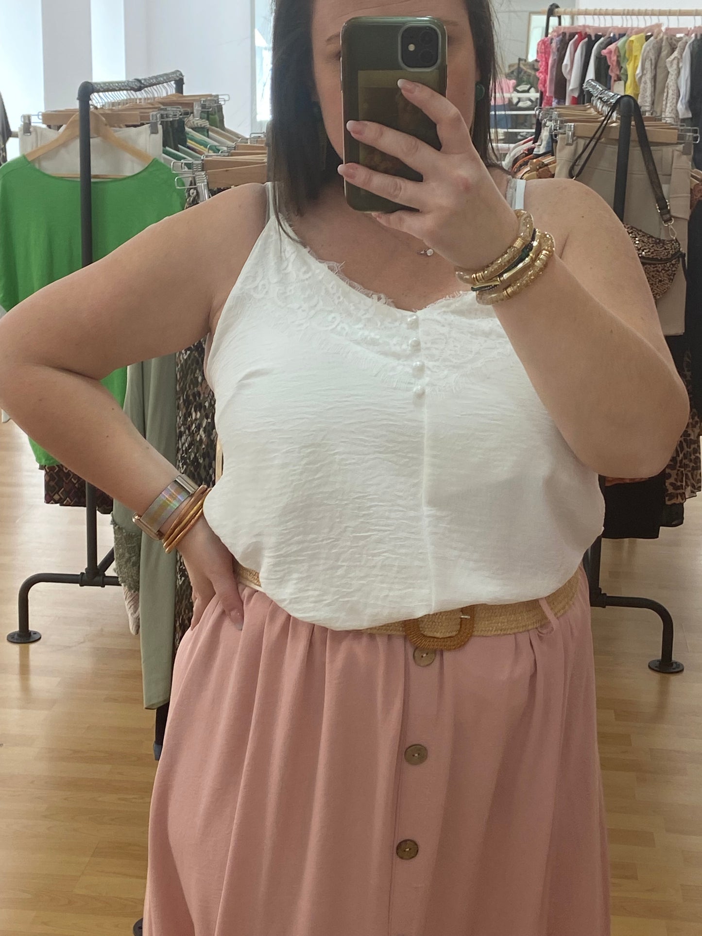 Débardeur blanc FEMININE