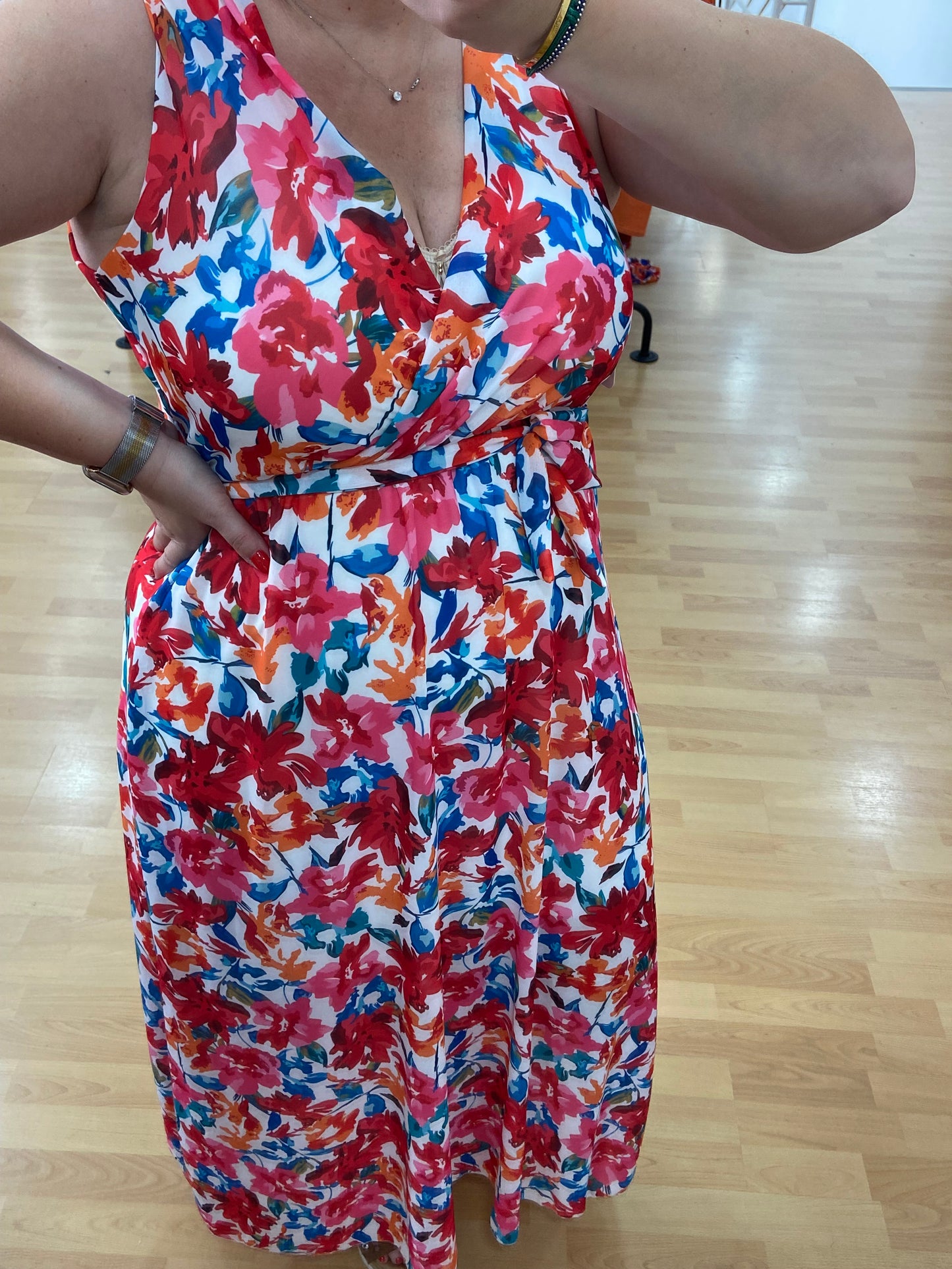 Robe longue fleurie MAGNOLIA